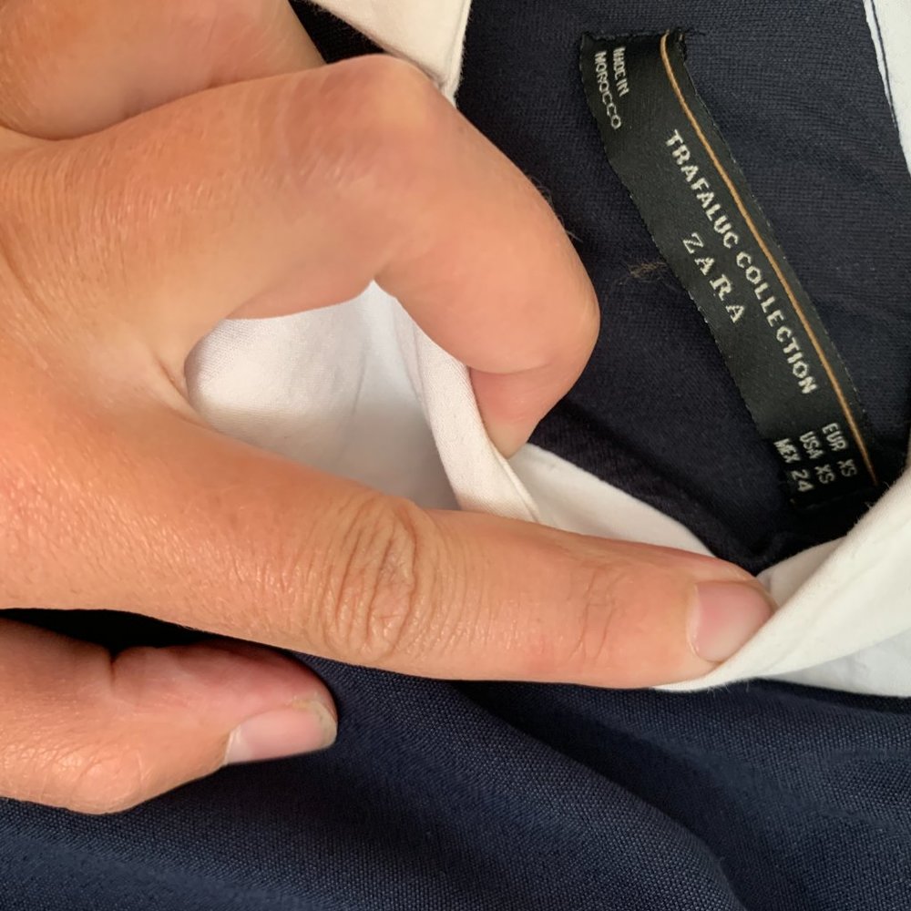 Zara blue and white romper XS - Picture 9 of 11